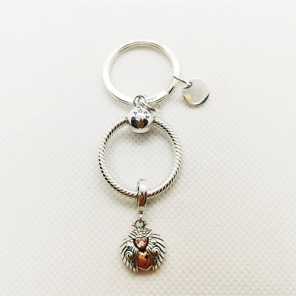 Pandora ALE S925 Club 2022 Ladybird  &  Heart Dangle Charm - Picture 3 of 5